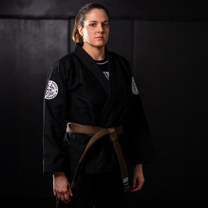 Bare Bones Gi with minimalist design, IBJJF-approved black BJJ gi for competition.