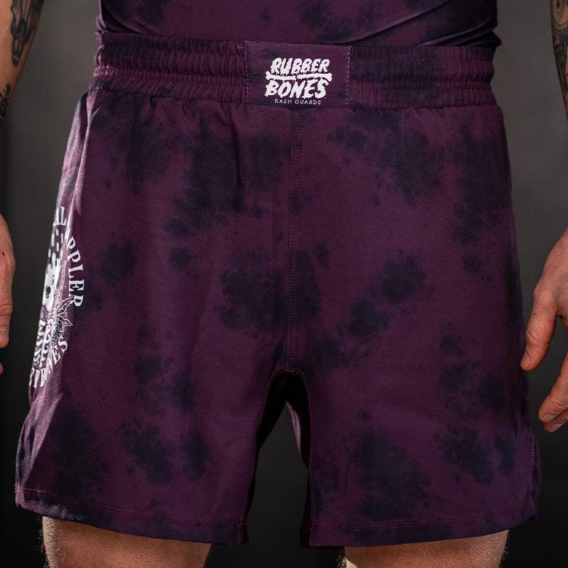 On-body front view of The Natural Grappler Grappling Shorts highlighting the fit and design.