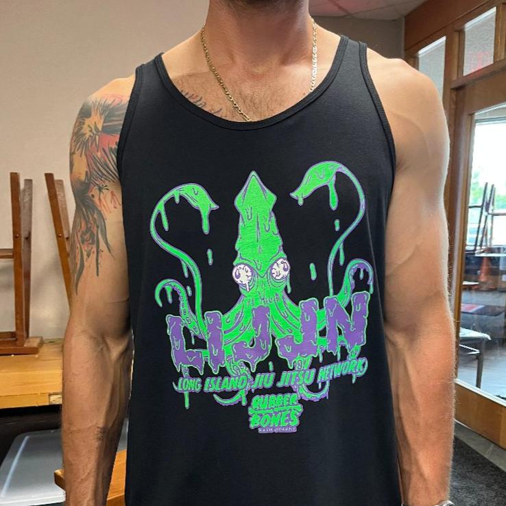 LIJJN Tank Top featuring limited edition artist series design, front view.