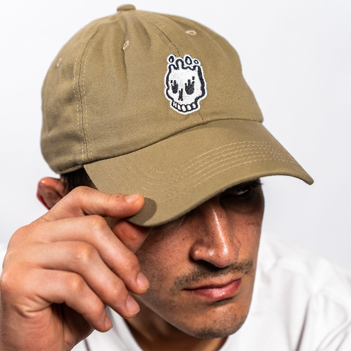 Icon Khaki Dad Hat | BJJ Streetwear – Rubber Bones Rash Guards