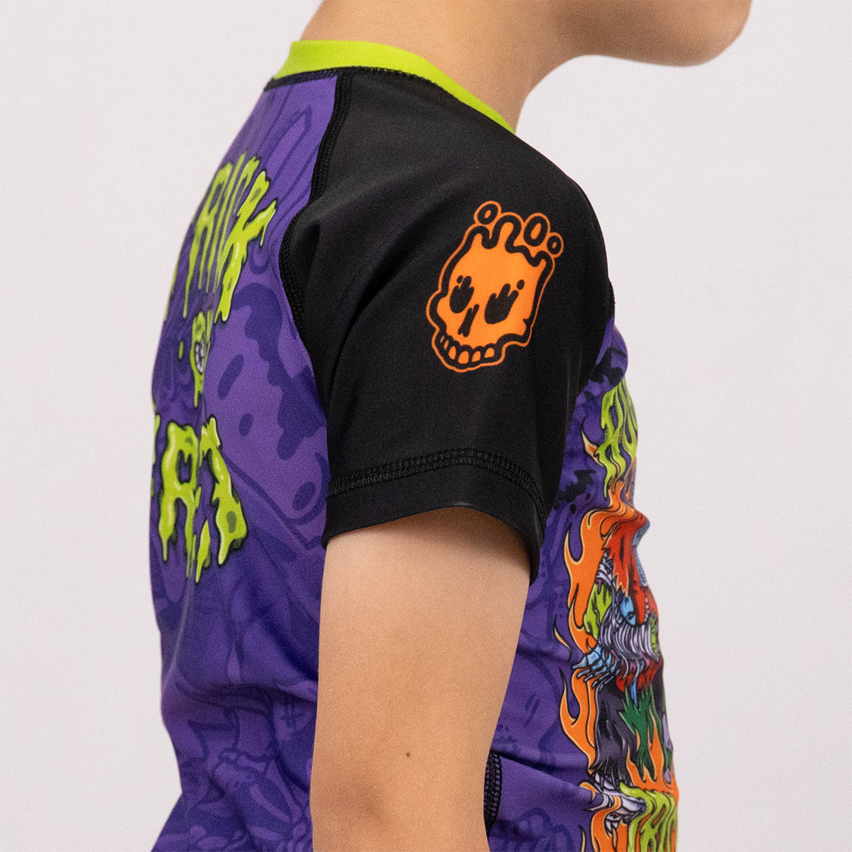 Kids Trick or Treat Rash Guard | No Gi Jiu Jitsu – Rubber Bones
