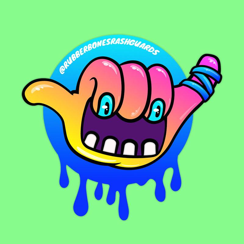 Rainbow OSS! Sticker | 3-Inch Vinyl Sticker β Rubber Bones Rash Guards