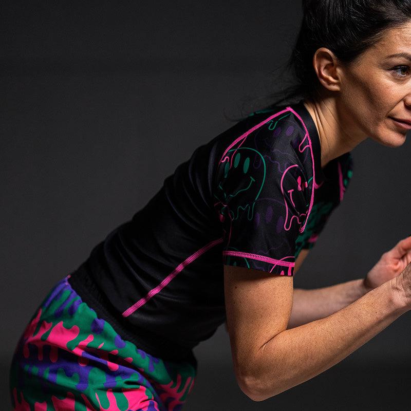 Rubber Rash Guard Women's Bubble Gum BJJ Rash Guard – Rubber Bones Rash Guards