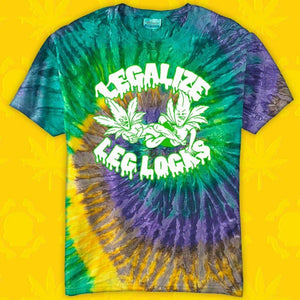 Tie-Dye Legalize Leg Locks - Rubber Bones Rash Guards
