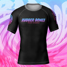 Mock-up of Kids Cotton Candy Rash Guard featuring vibrant cotton candy-inspired design, front view.